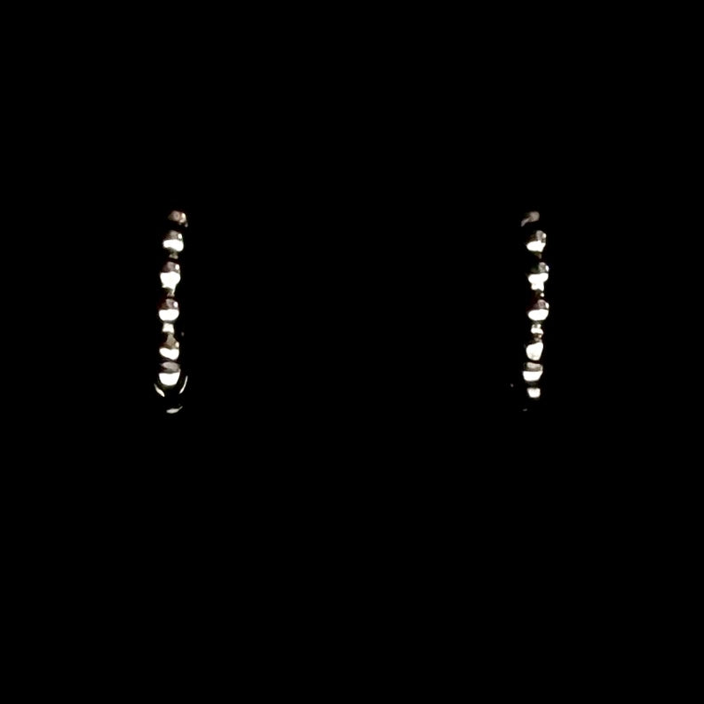 Sterling Silver Bubble Hoop Earrings