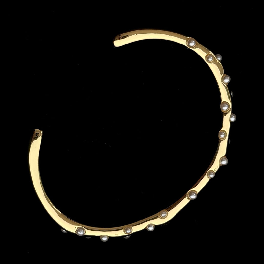 Pearl Dotted Cuff Bracelet