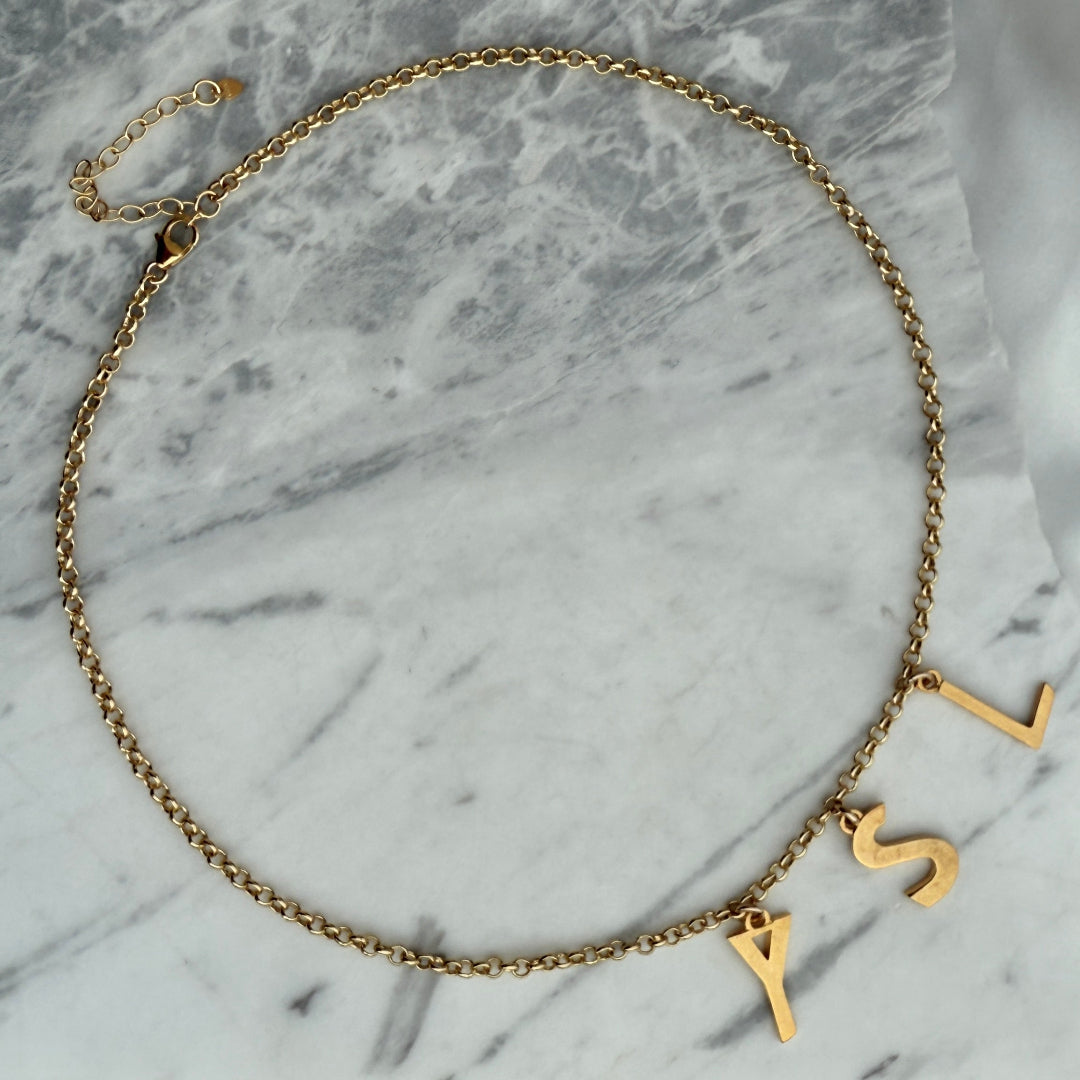 Gold Letter Necklace