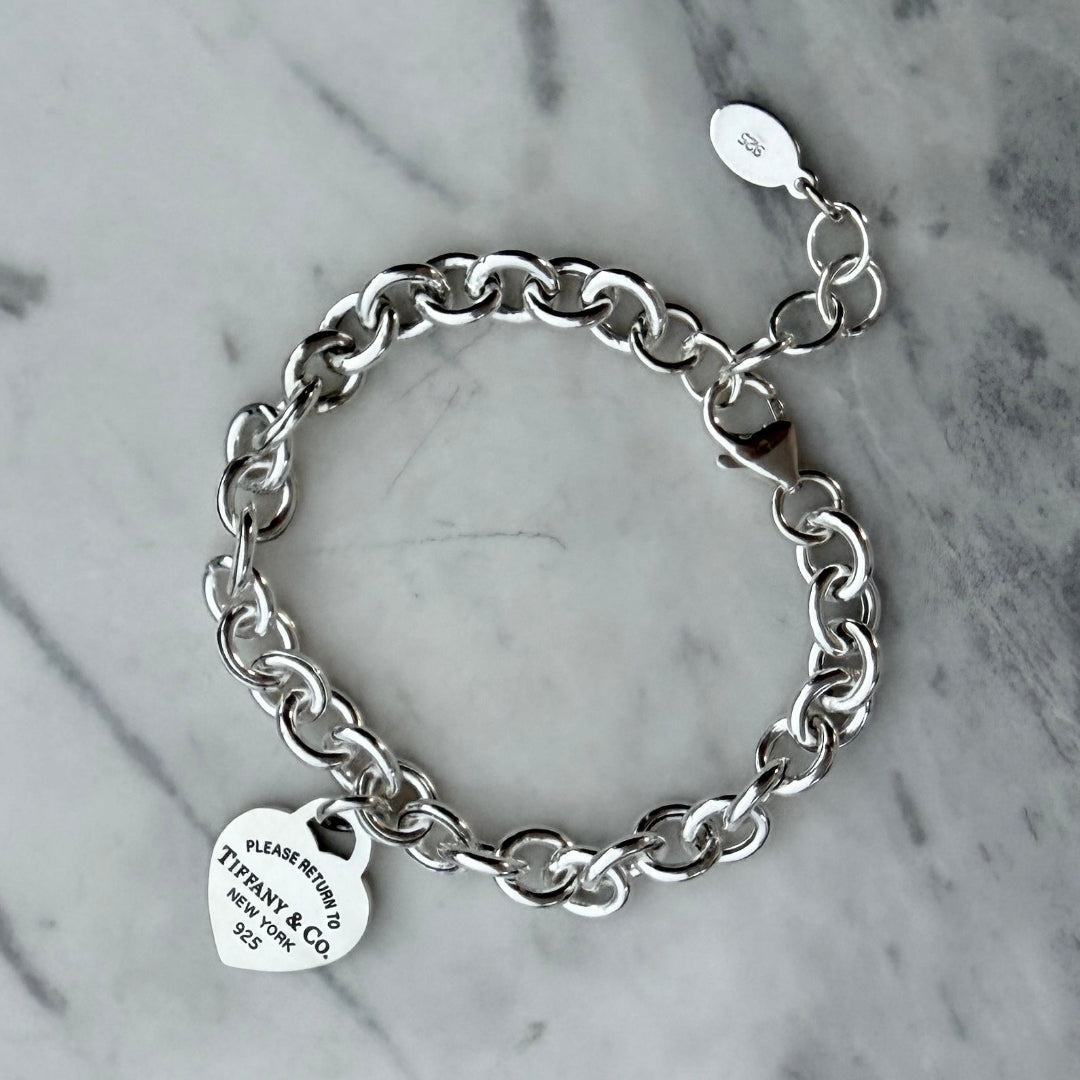 Silver Heart Bracelet
