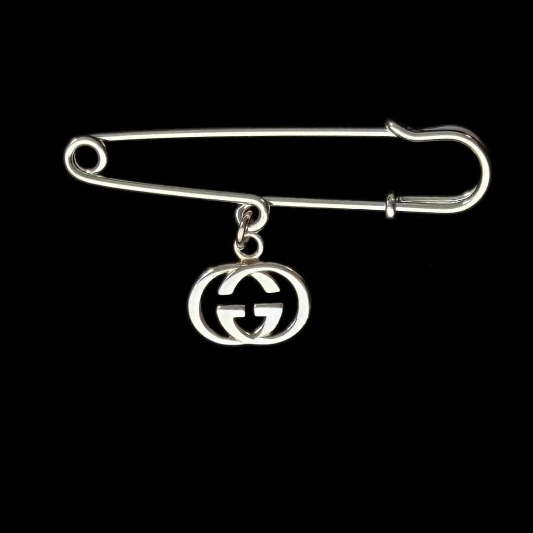 Sterling Silver Logo Brooch
