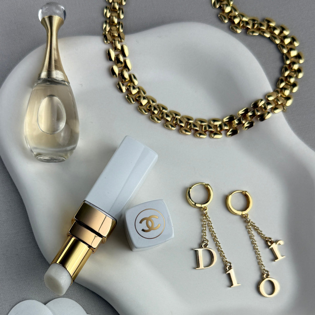 Gold Letter Earrings