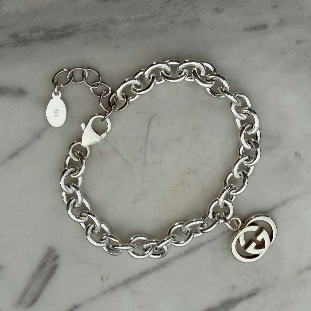 Silver Logo Bracelet