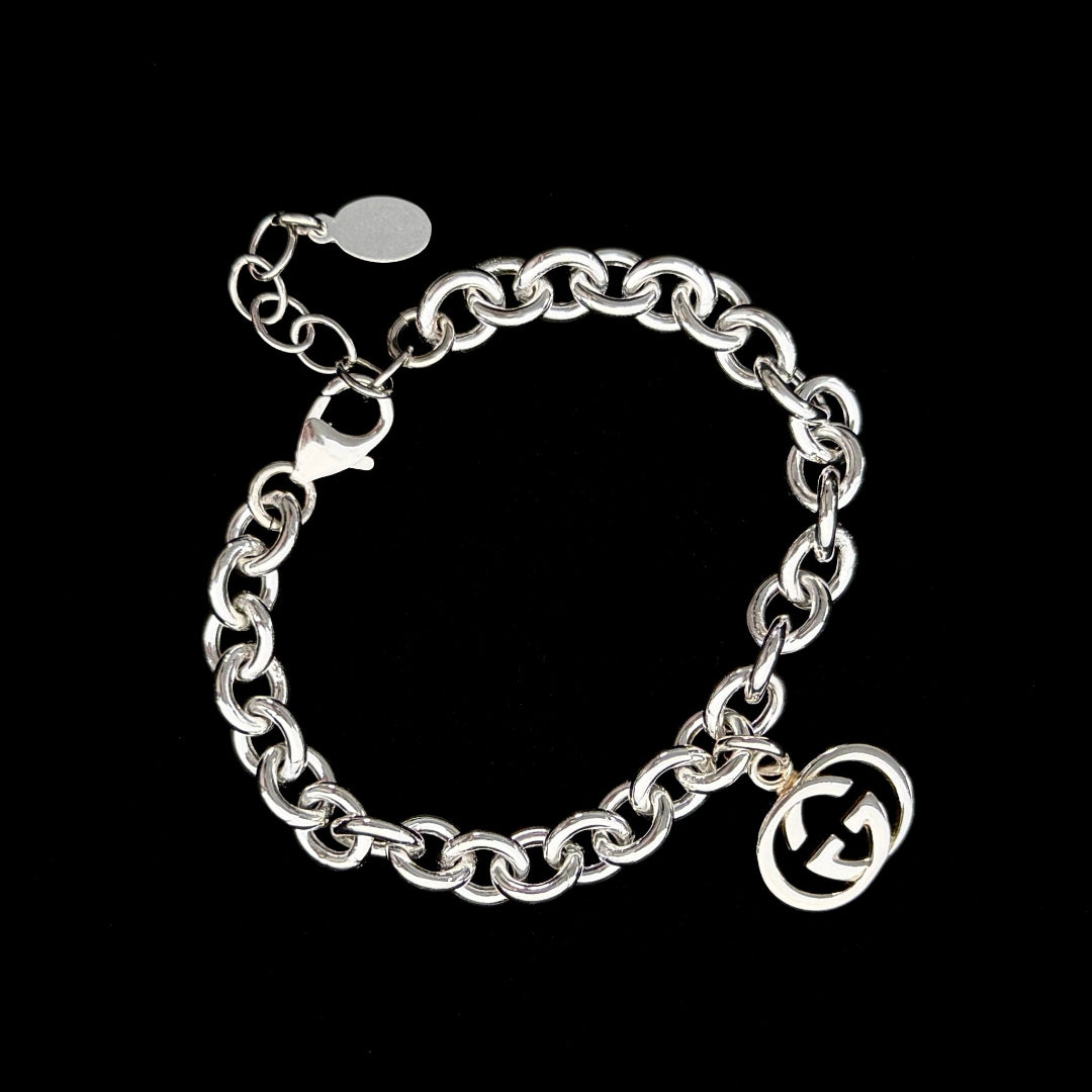 Silver Logo Bracelet