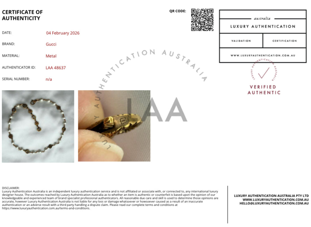 Small Gold Logo Bracelet