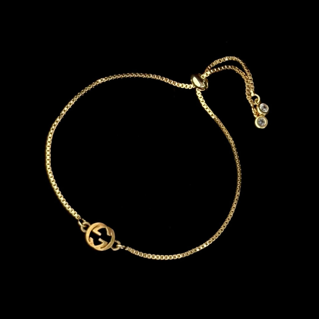 Small Gold Logo Bracelet