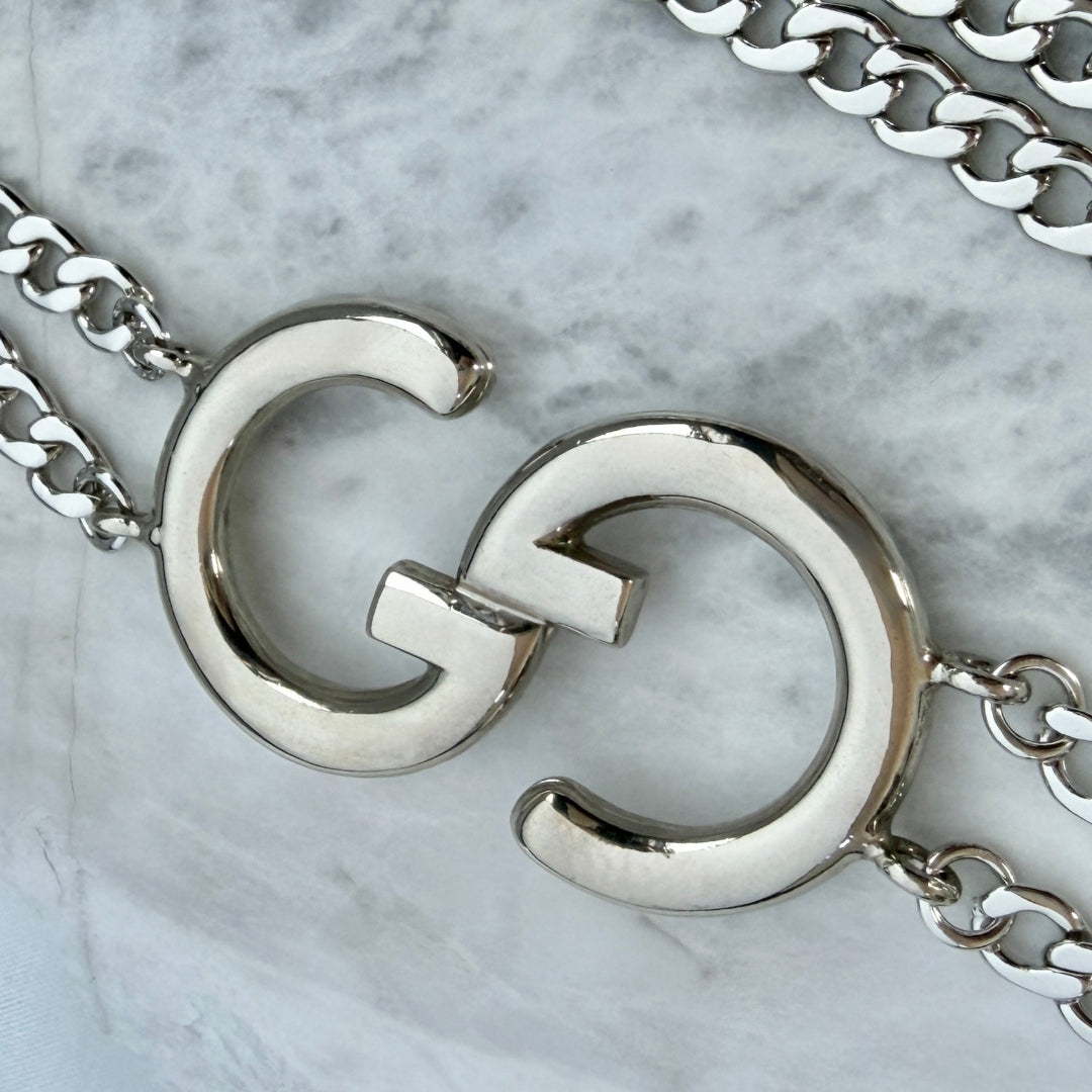 Silver Logo Belt