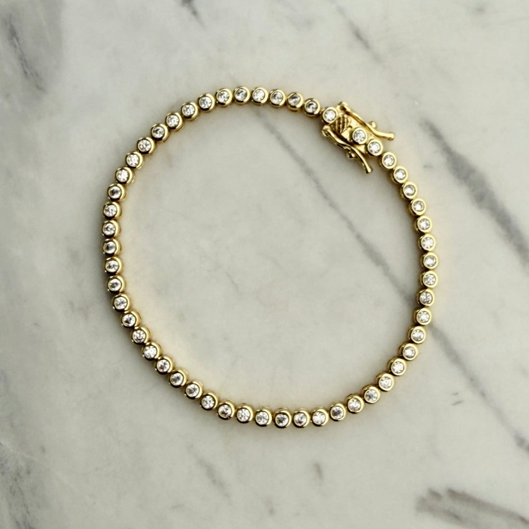 Gold Tennis Bracelet