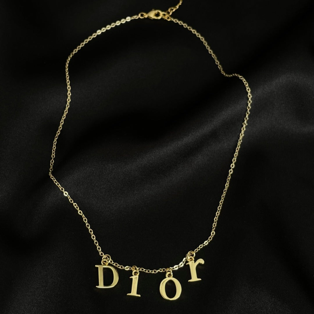 Light Gold Letter Necklace