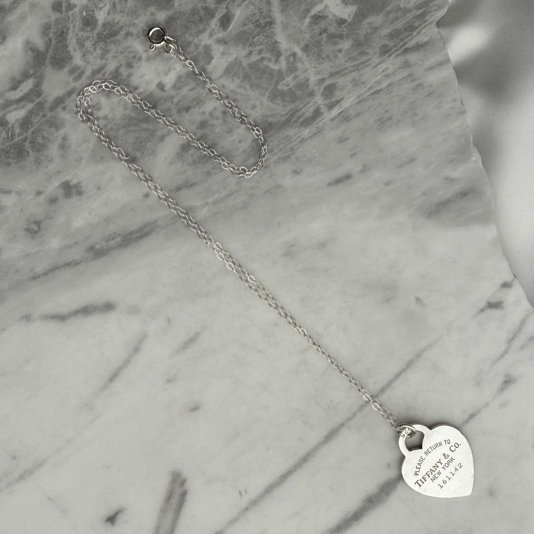 Silver Heart Charm Necklace