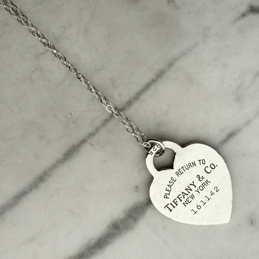 Silver Heart Charm Necklace