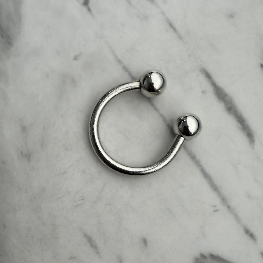 Medium Silver Keyring
