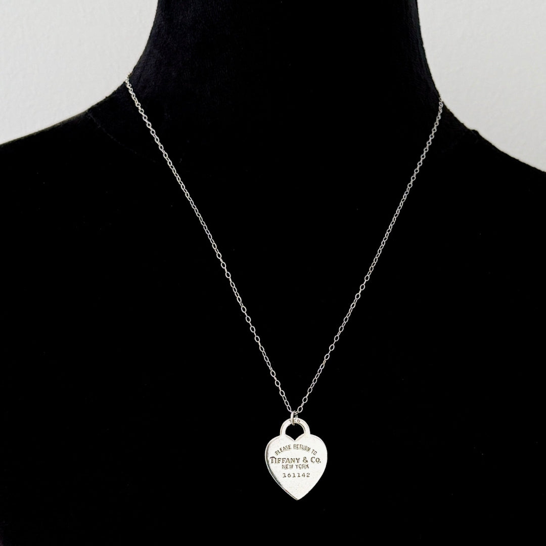 Silver Heart Charm Necklace
