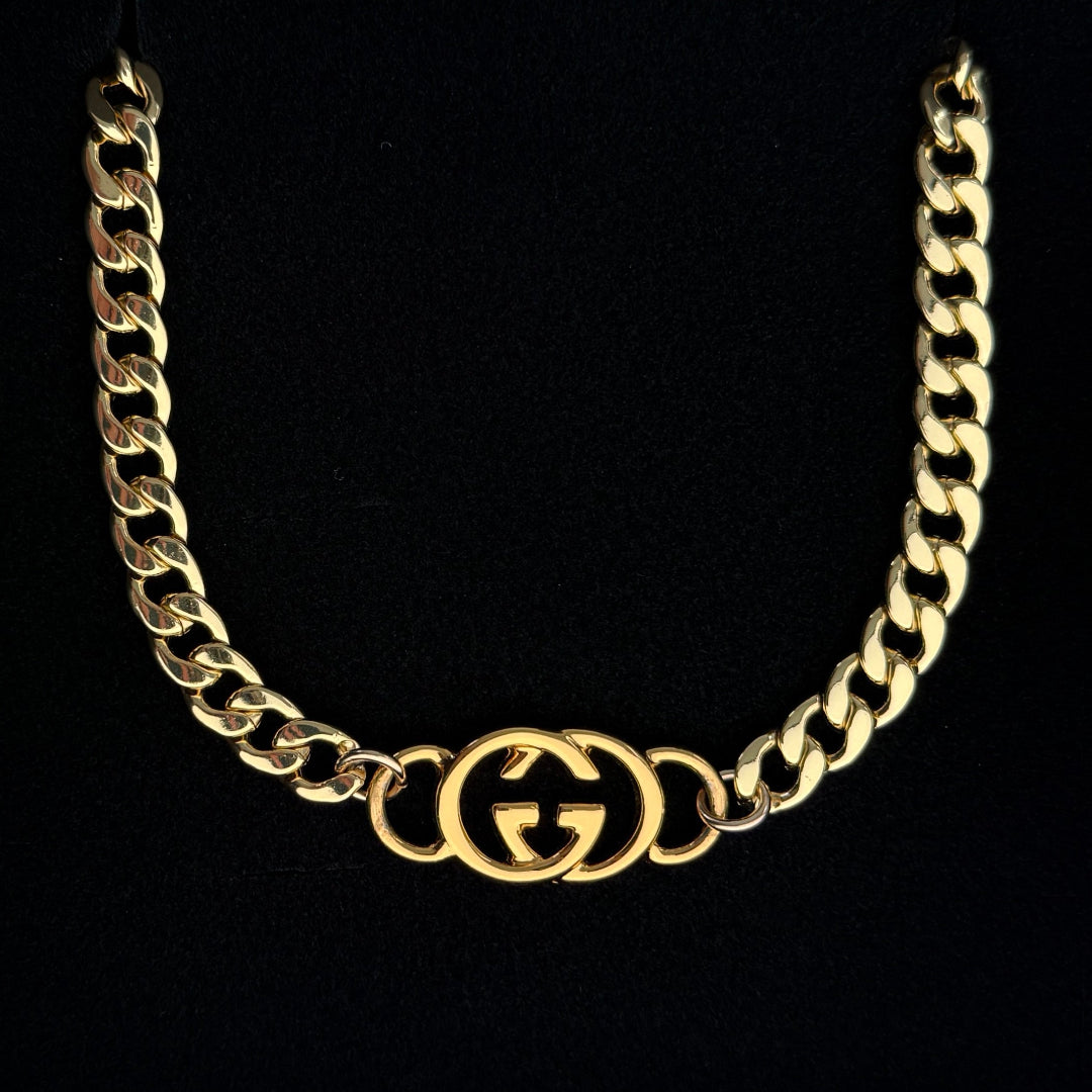 Large Gold Logo Choker