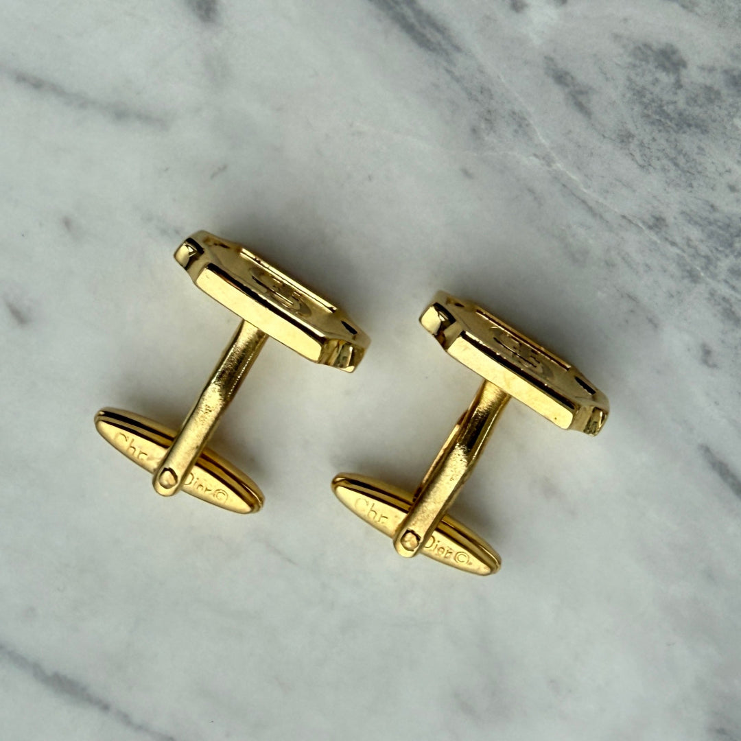 Classic Gold Logo Cufflinks