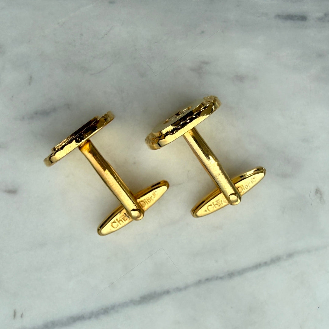 Square Gold Logo Cufflinks