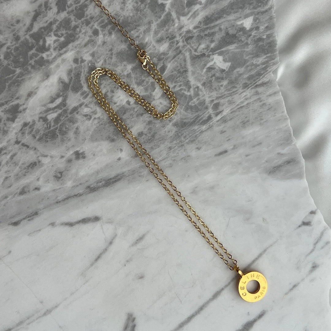 Gold Logo Necklace