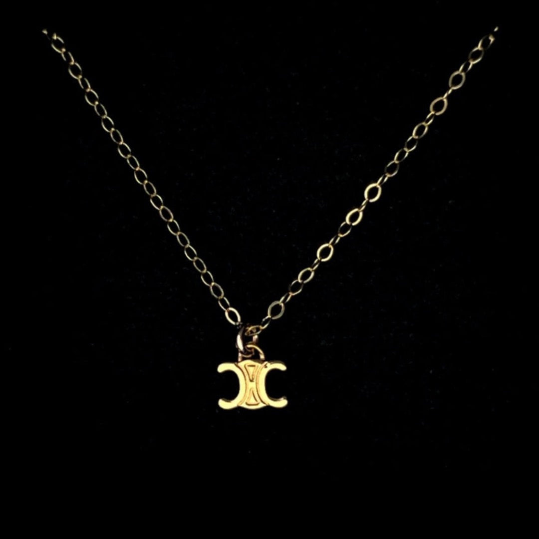 Mini Gold Logo Necklace