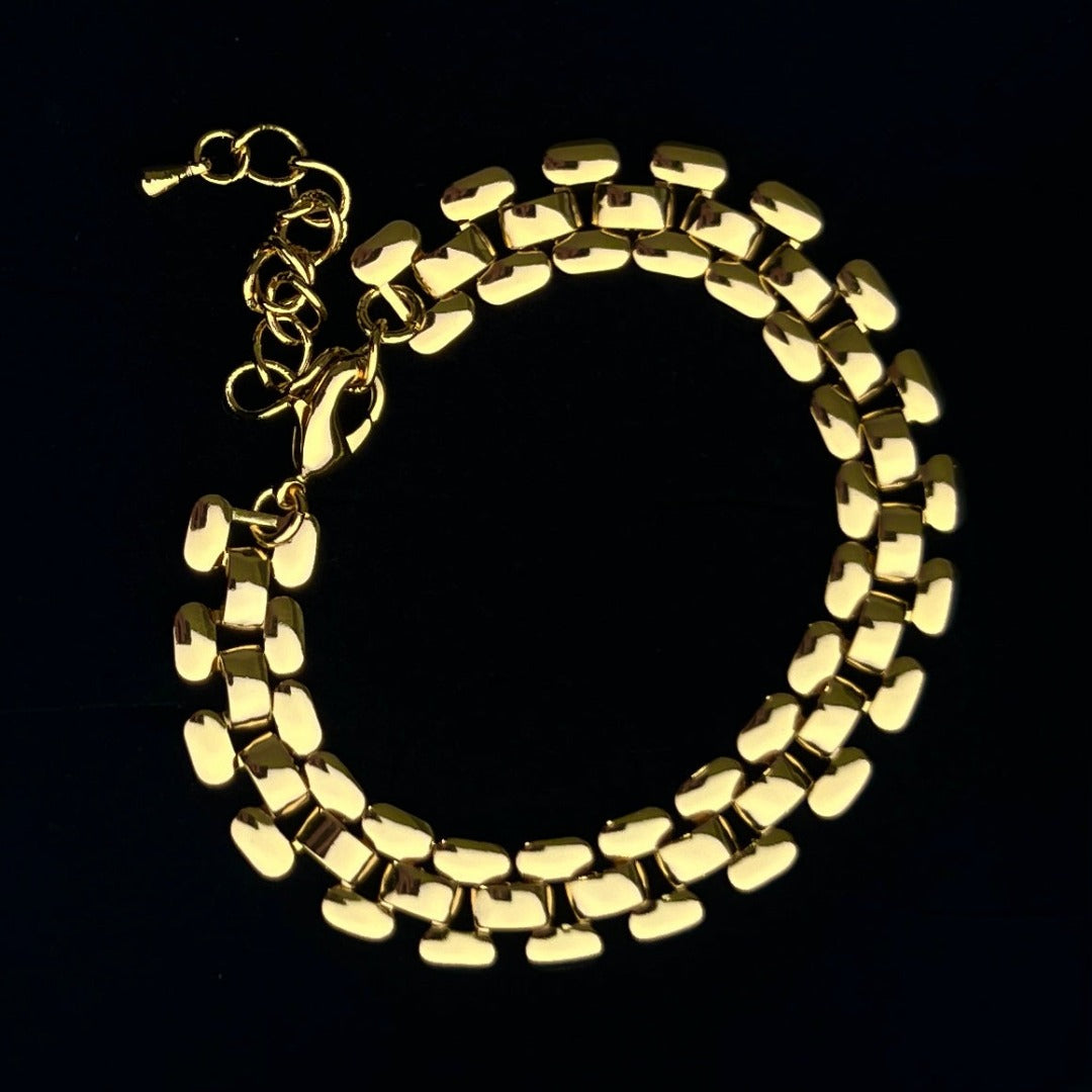 Gold Panther Bracelet