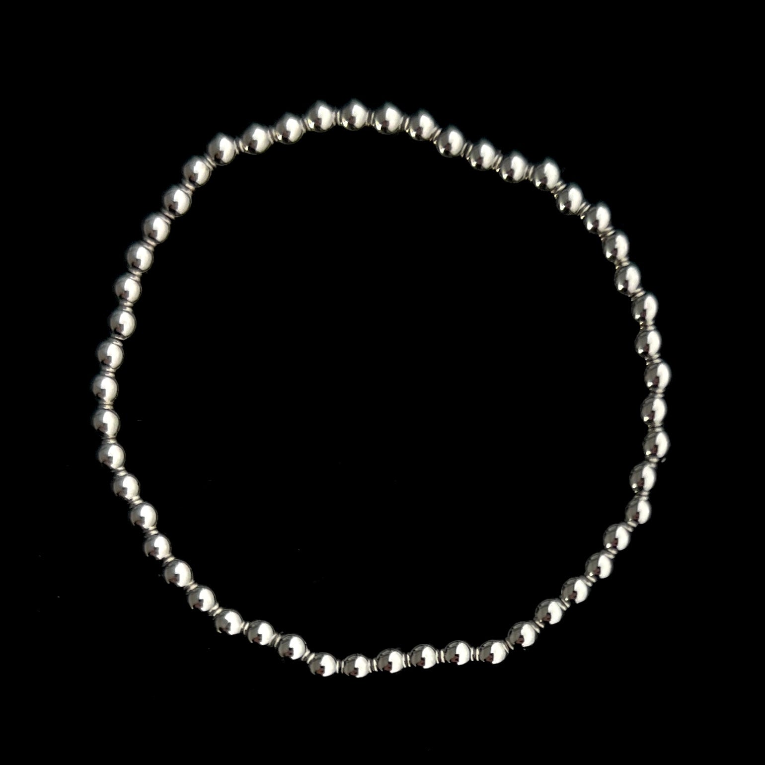 Silver Beaded Bracelet