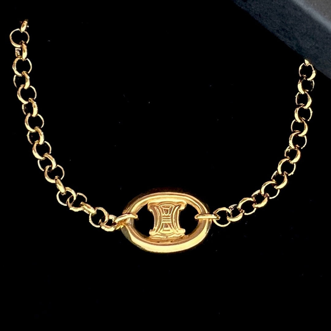 Gold Logo Choker