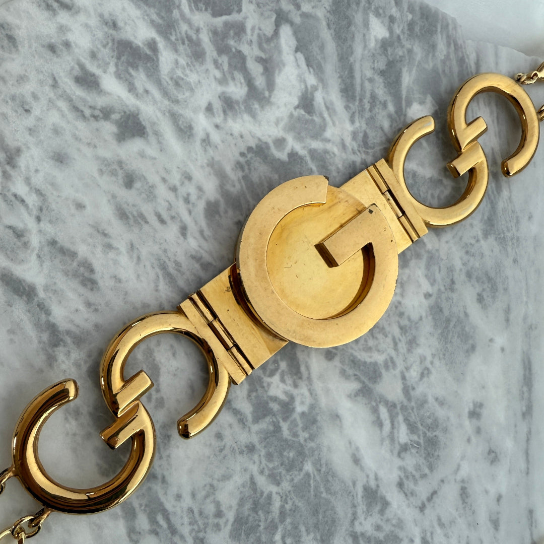 Statement Gold Logo Belt