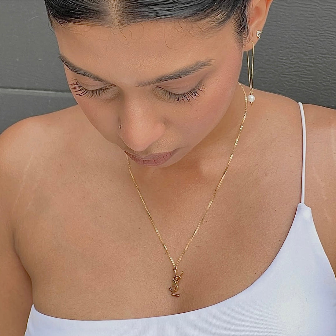 Gold Logo Necklace