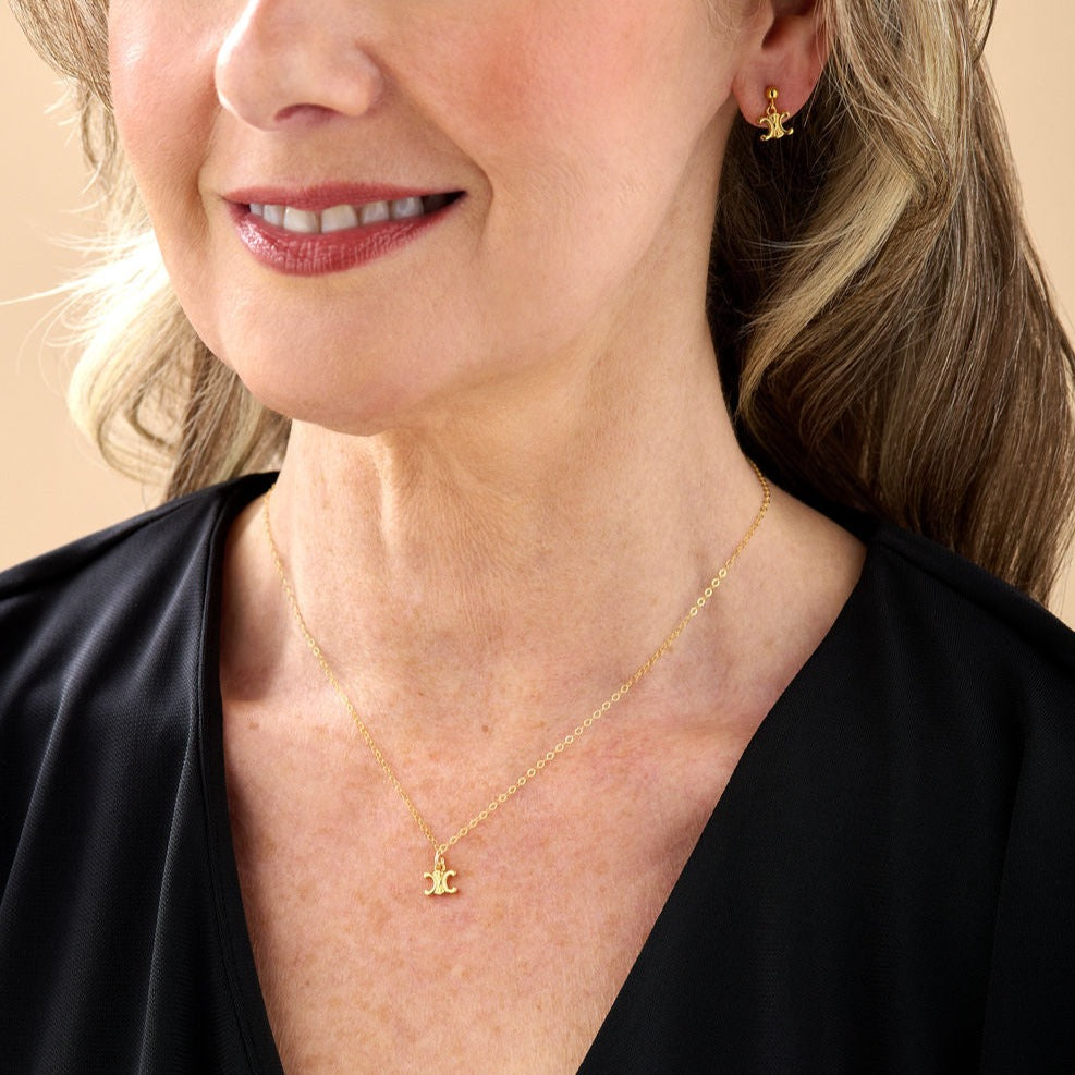 Mini Gold Logo Necklace