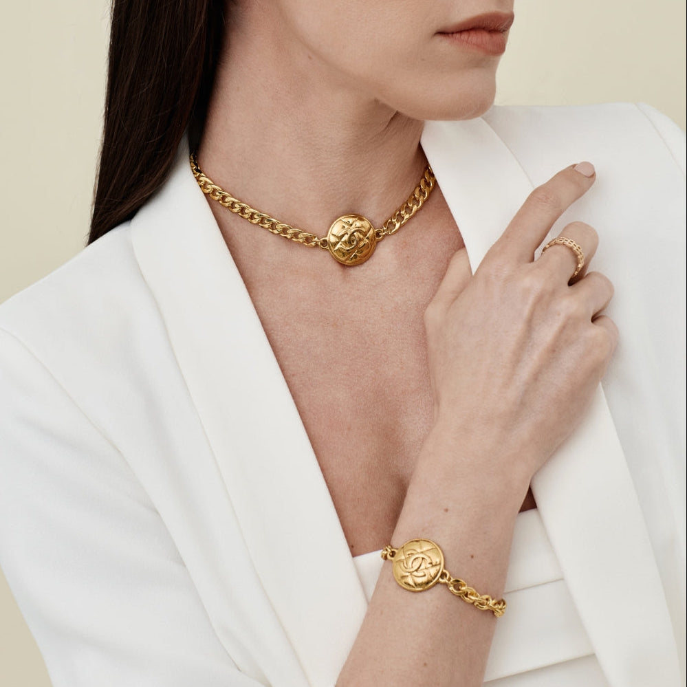 Gold Quilted Bracelet