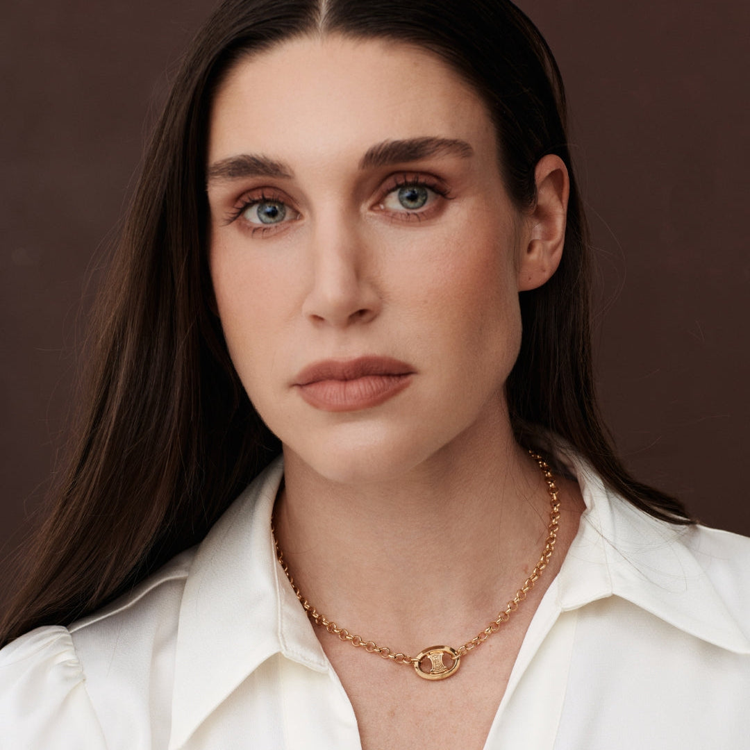 Gold Logo Choker