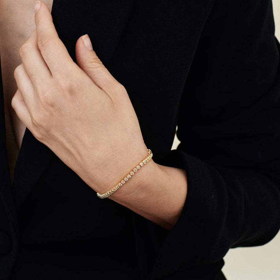 Gold Tennis Bracelet