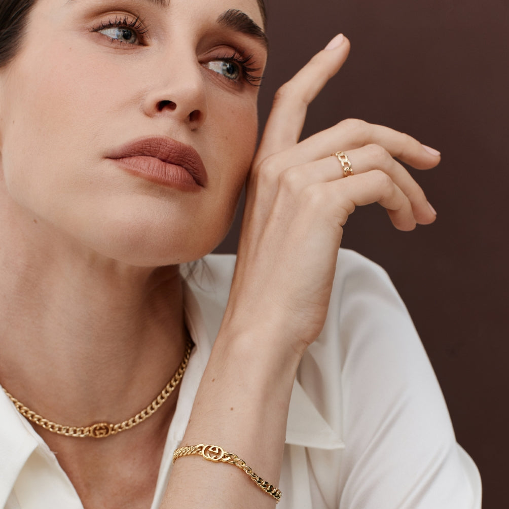 Small Gold Logo Cuban Choker