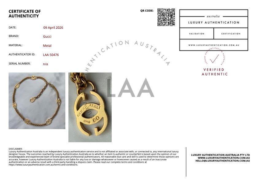 Statement Gold Logo Choker