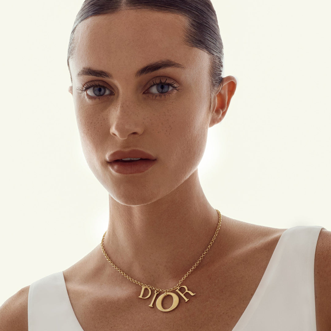 Large Gold Letter Necklace