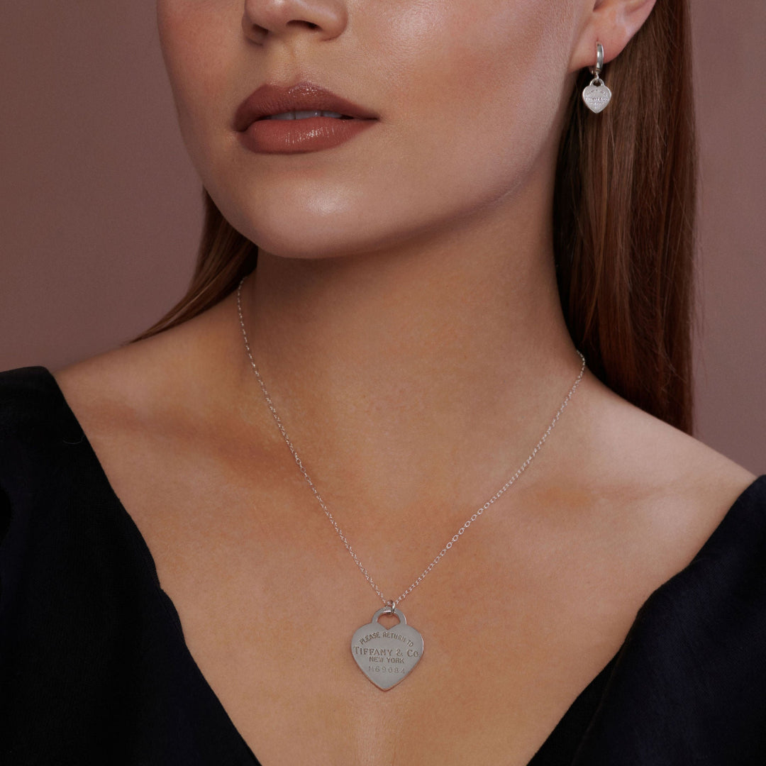 Silver Heart Charm Necklace