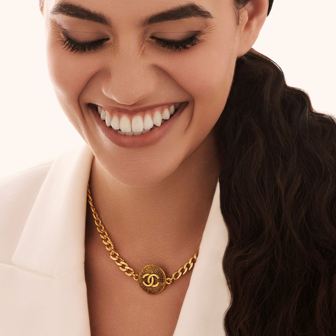 Gold Sunburst Necklace