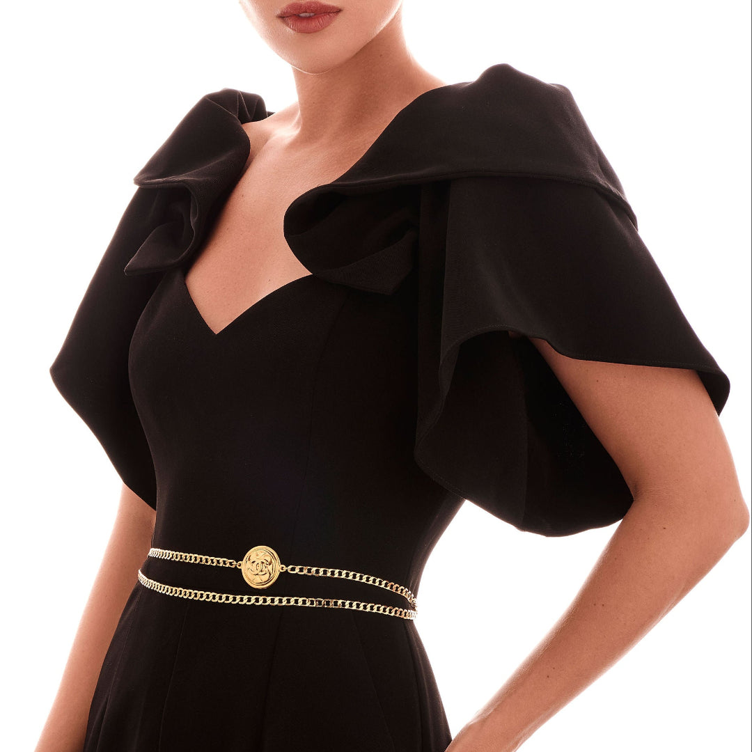 Gold Quilted Link Belt / Necklace
