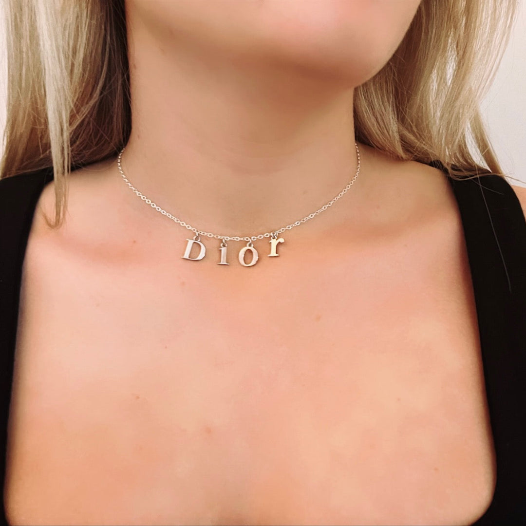 Silver Letter Necklace
