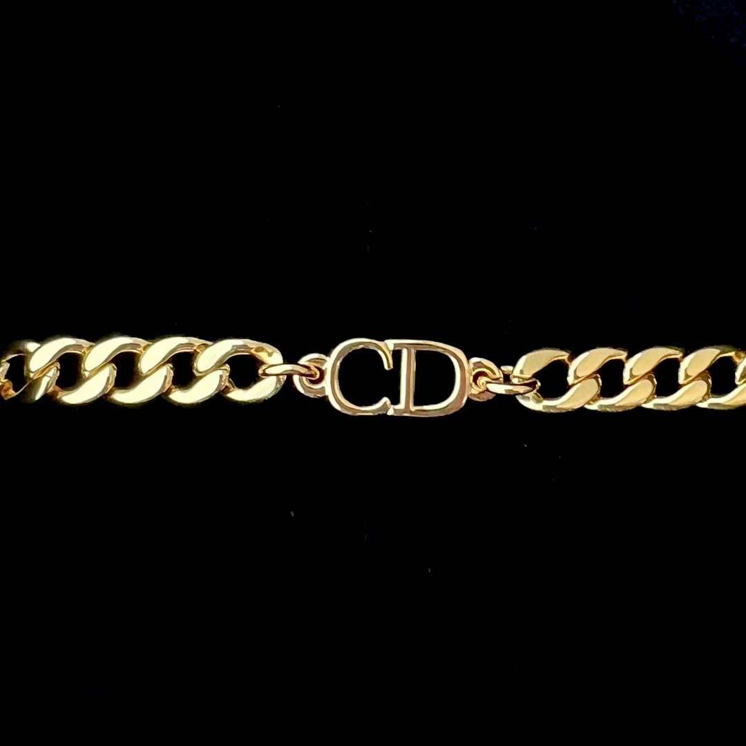 Gold Logo Cuban Bracelet