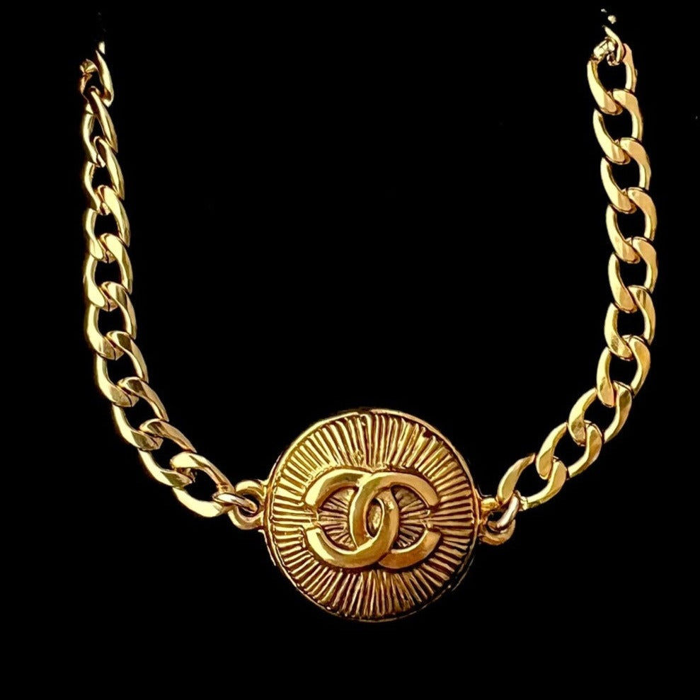 Gold Sunburst Necklace