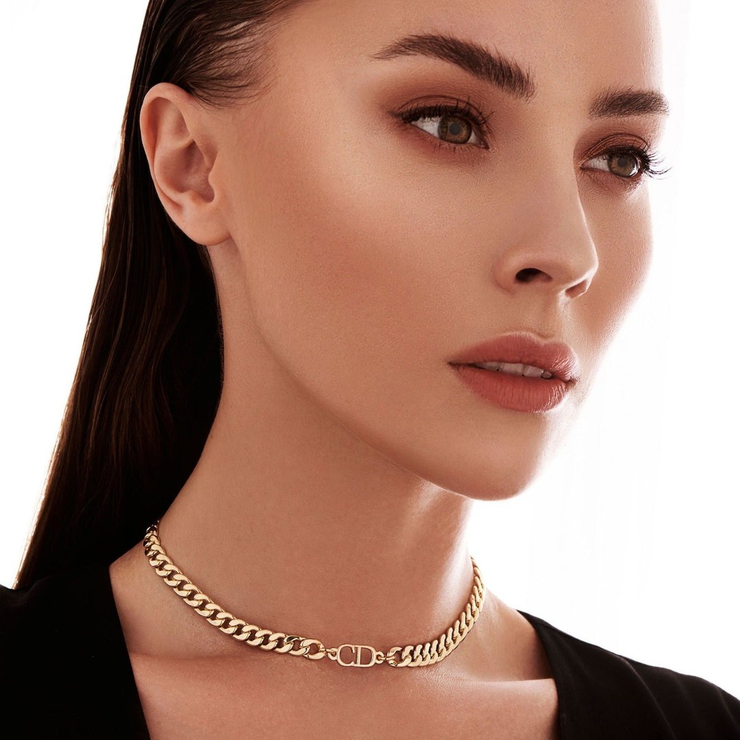 Gold Logo Cuban Choker