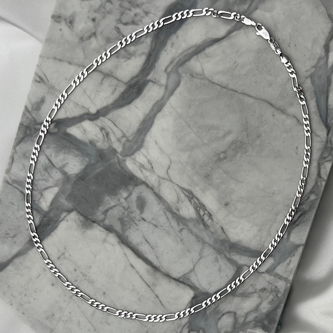 Silver Figaro Necklace