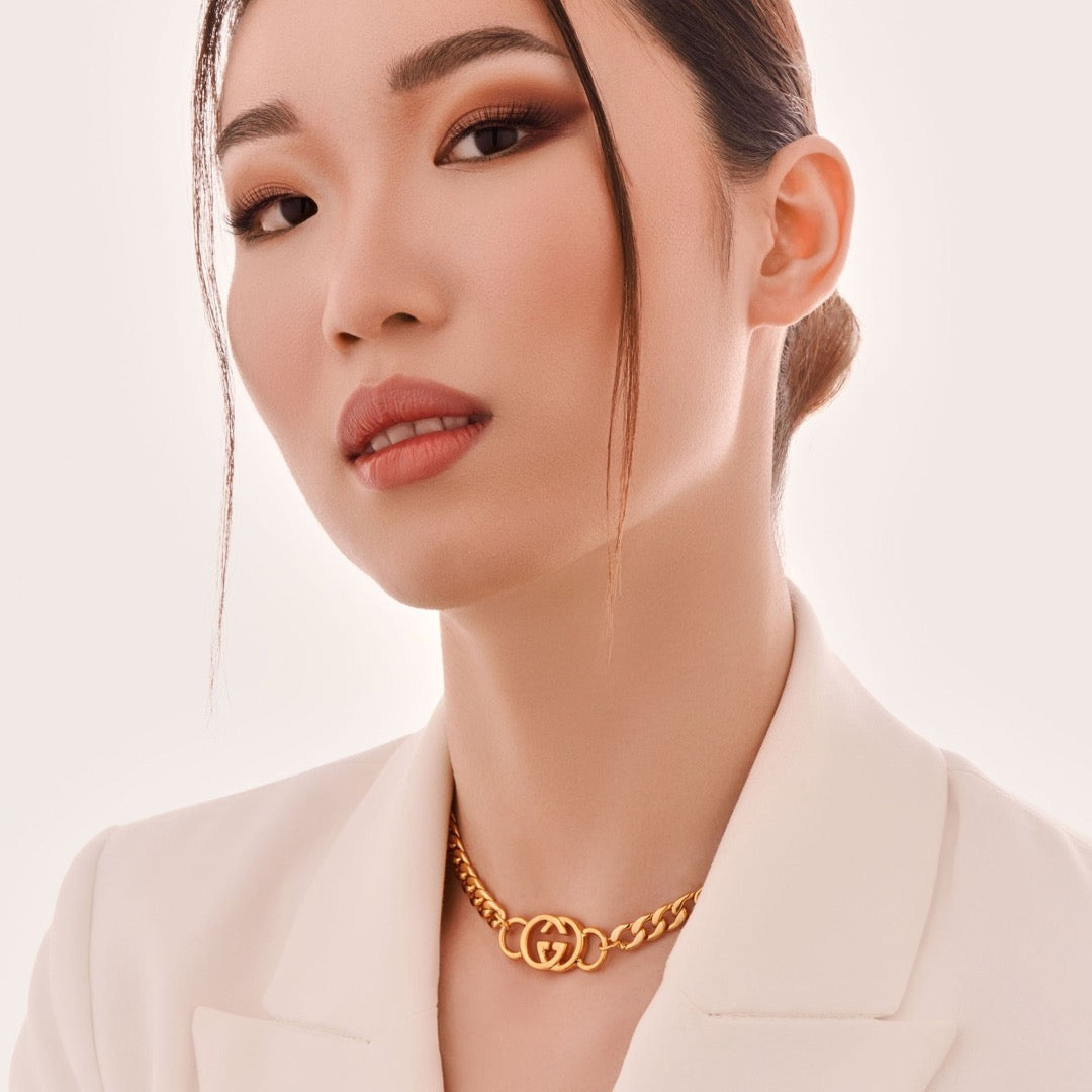 Large Gold Logo Choker