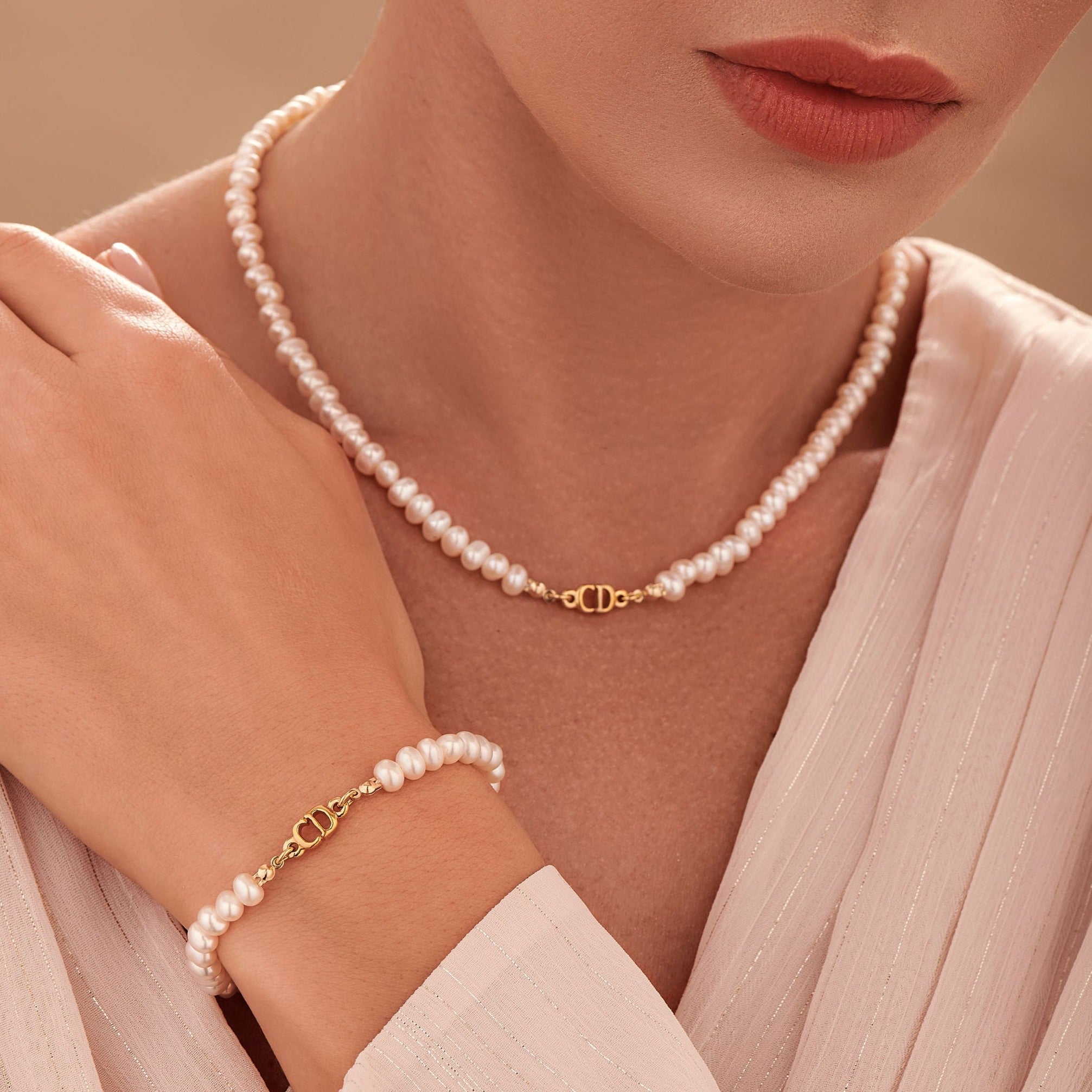Small Gold Pearl Bracelet