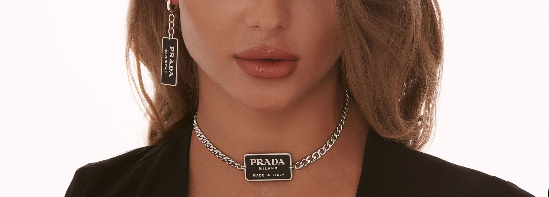Prada Crystal, Silk, Mesh & Bead Embellished Covered Bead Collar Necklace -  Black Collar, Necklaces - PRA934833 | The RealReal