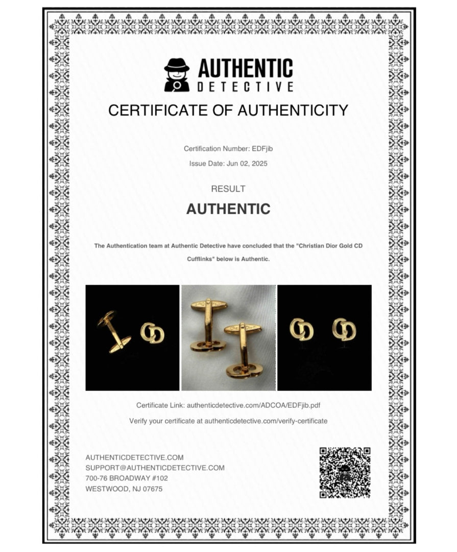 Gold Logo Cufflinks