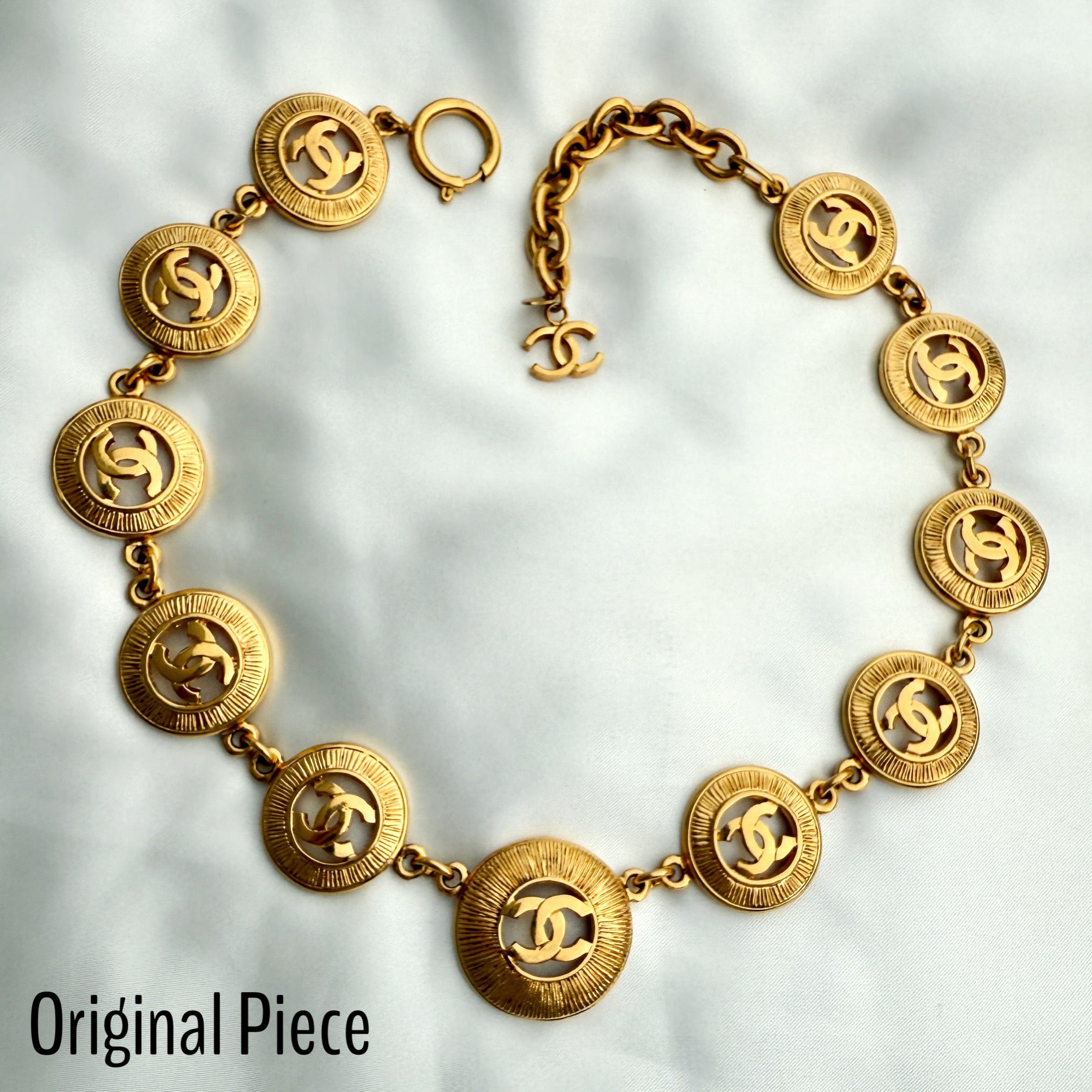 Gold Cut Out Logo Bracelet