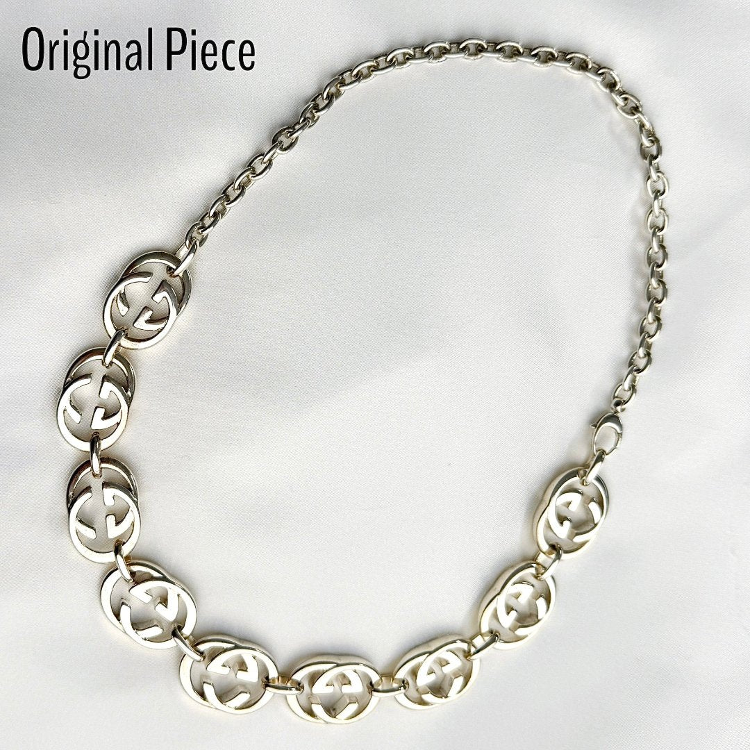 Large Silver Logo Choker