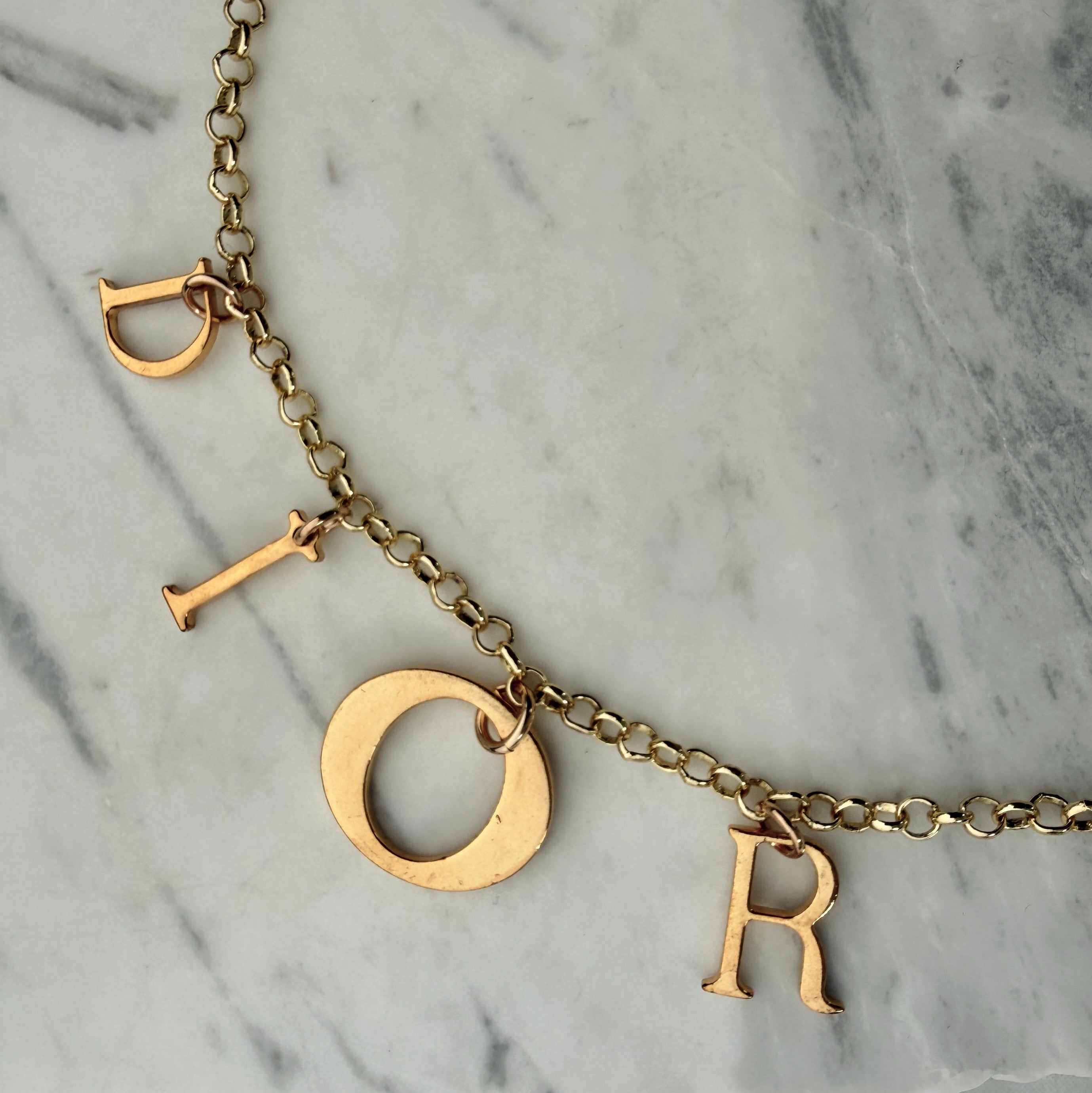 Large Gold Letter Necklace