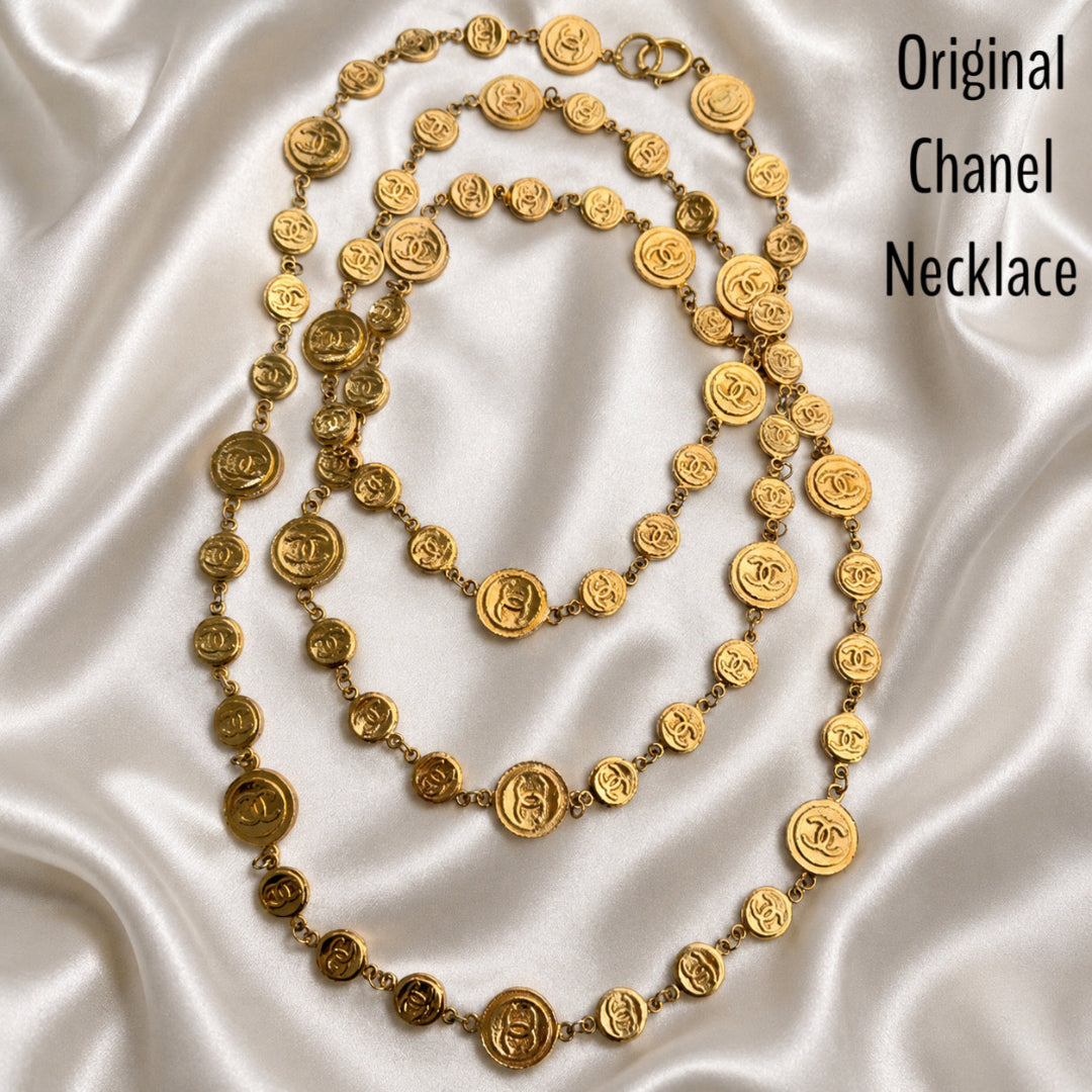 Gold Medallion Earrings with Pearl Drop